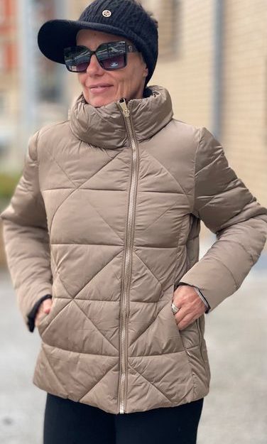 Steppjacke-taupefarben